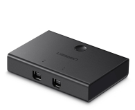 Przełącznik KVM UGREEN Switch przełącznik KVM USB 2x1 30345 USB 2.0 czarny